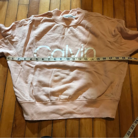 Calvin Klein Performance Cropped Crewneck Sweatshirt Size Small - Picture 8 of 8